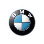 A bmw logo is shown on top of a green background.