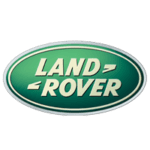 A green oval with the word land rover written in it.